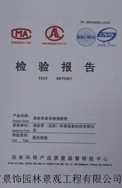 检测报告(苯系物清除剂)